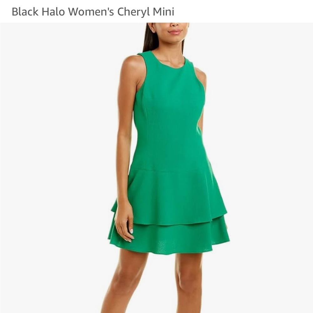 Black Halo Cheryl Mini Dress - Green